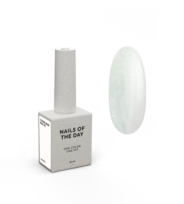NAILSOFTHEDAY Cover base milk shimmer 07, 10 ml