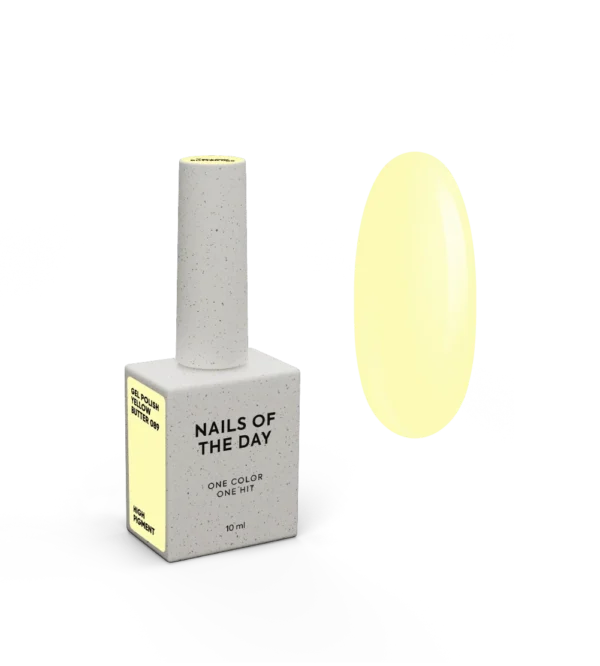 NAILSOFTHEDAY Gel Polish Yellow Butter-089, 10 ml