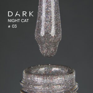 Dark gel polish Night Cat, 10 ml - 03