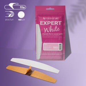 Staleks Expert jednorázové pilníky DFE-42-180w bílé
