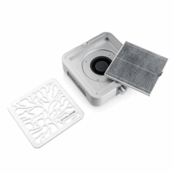 Odsavačka CYCLONE X3 Silver 72 W pro manikúru a pedikúru - Obrázek 2