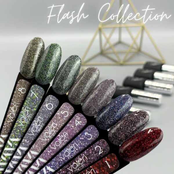 Color Gel Polish Flash VALERI 05, 6 ml - Obrázek 3