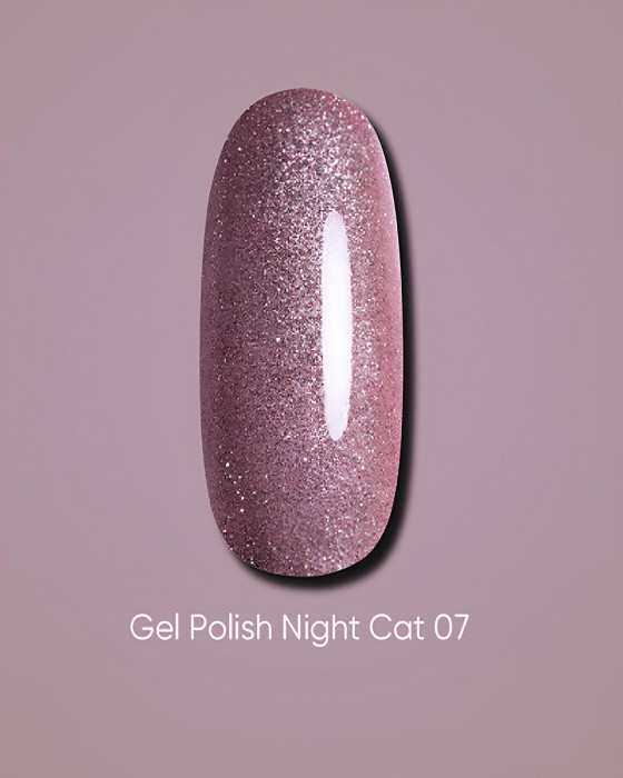 Dark gel polish Night Cat, 6 ml - 07 obrázek 1 Dark gel polish Night Cat, 6 ml - 07