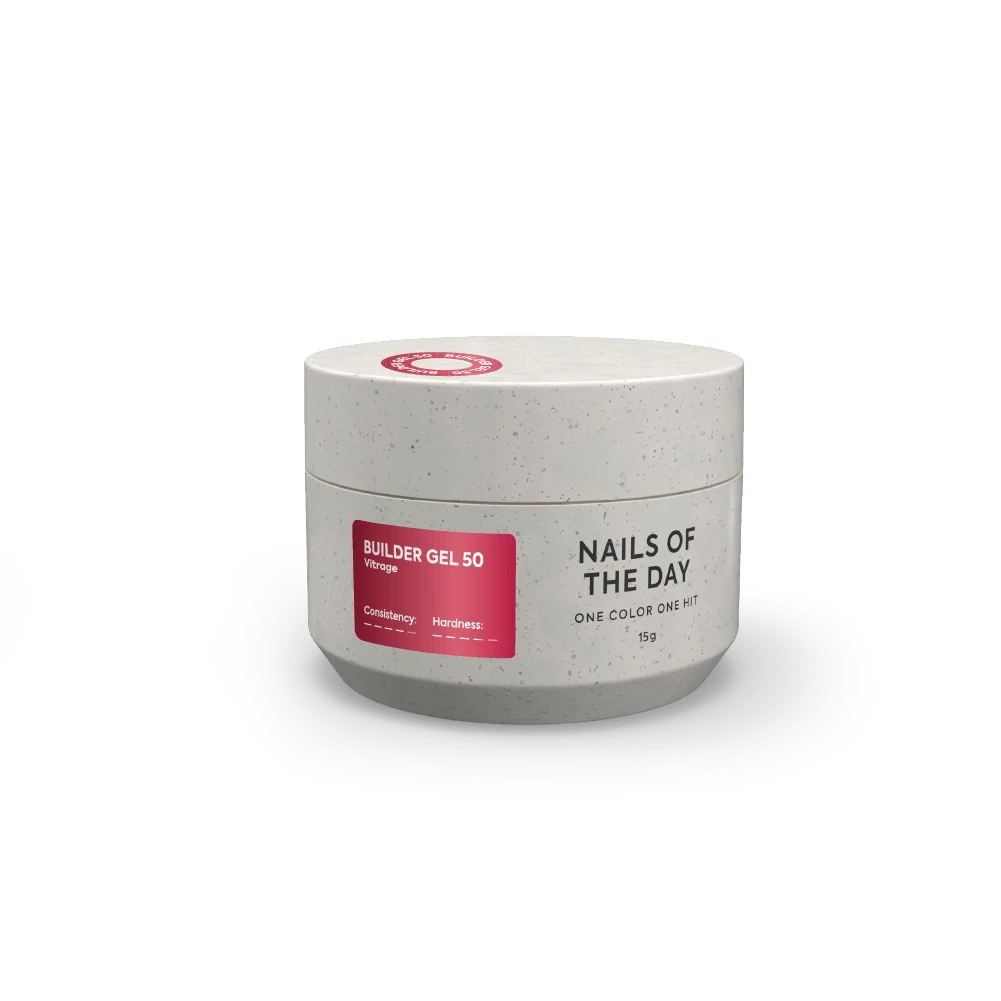 NAILSOFTHEDAY Builder gel 50 vitrage, 15 ml obrázek 4 NAILSOFTHEDAY Builder gel 50 vitrage, 15 ml - Obrázek 4