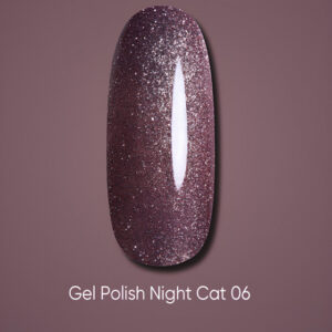 Dark gel polish Night Cat, 6 ml - 06