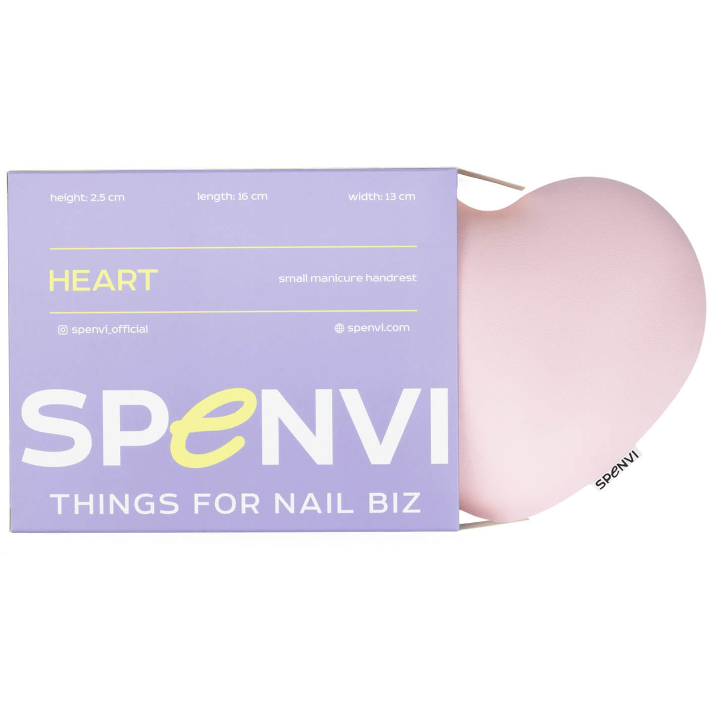 Polštářek pod loket na manikúru SPENVI Mini Heart Pastel Pink obrázek 1 Polštářek pod loket na manikúru SPENVI Mini Heart Pastel Pink