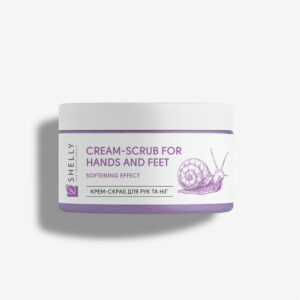 Cream scrub for hands and feet with allantoin, snail extract and shea oil Shelly 350 g