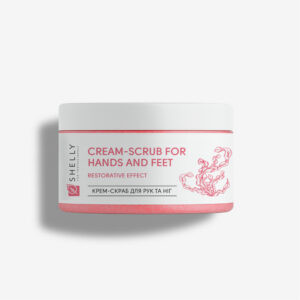 Cream scrub for hands and feet with urea, algae extract and argan oil Shelly 350 g