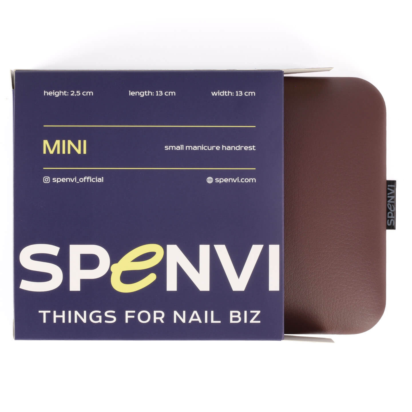 Polštářek pod loket na manikúru SPENVI Mini Chocolate obrázek 1 Polštářek pod loket na manikúru SPENVI Mini Chocolate