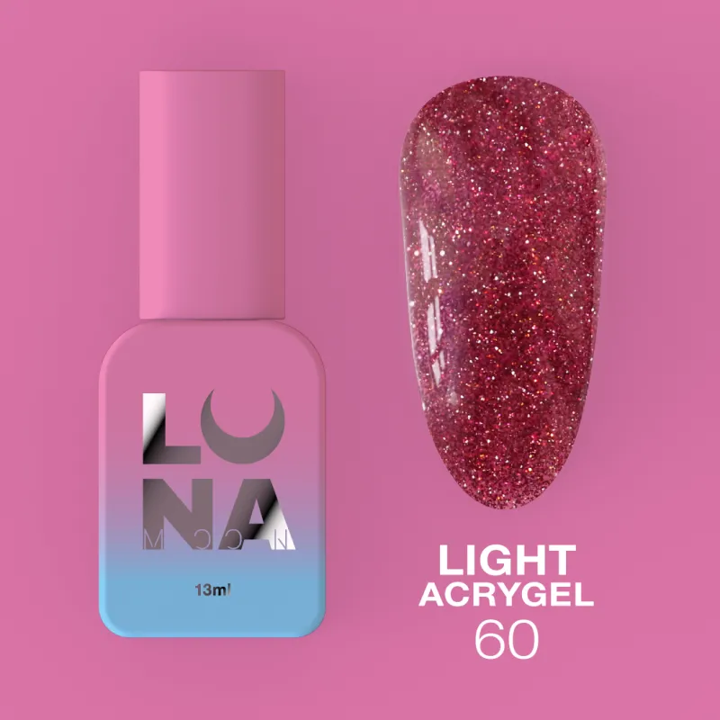 Lunamoon Light Acrygel (13ml) - 60 obrázek 1 Lunamoon Light Acrygel (13ml) - 60