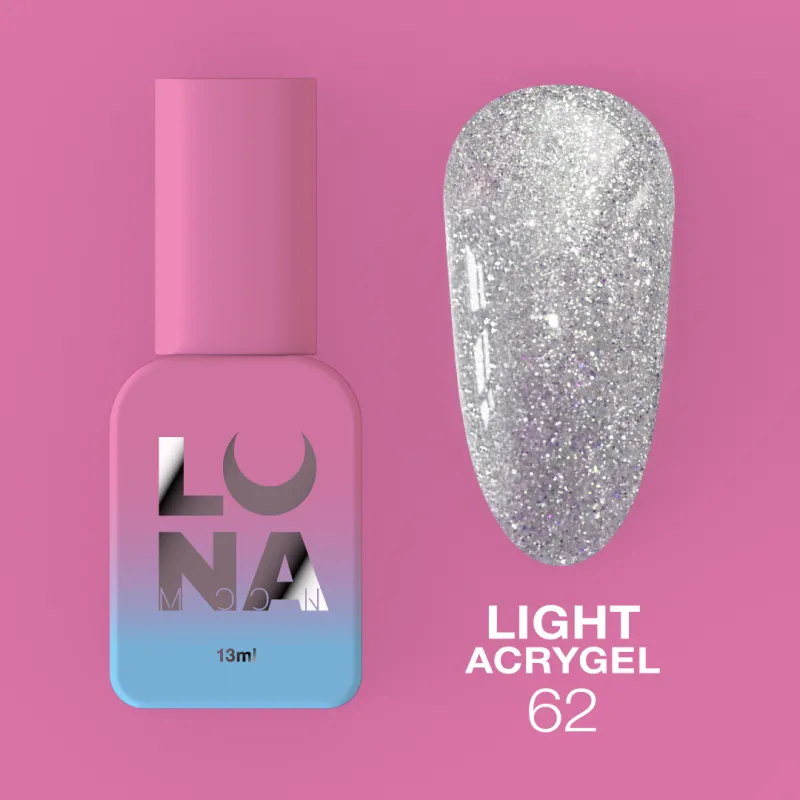 Lunamoon Light Acrygel (13ml) - 62 obrázek 1 Lunamoon Light Acrygel (13ml) - 62