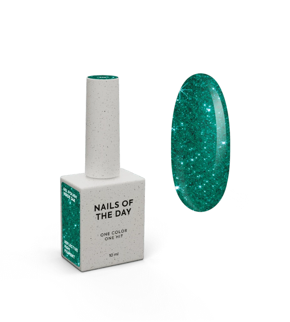 NAILSOFTHEDAY Gel polish Verde-348, 10 ml obrázek 1 NAILSOFTHEDAY Gel polish Verde-348, 10 ml